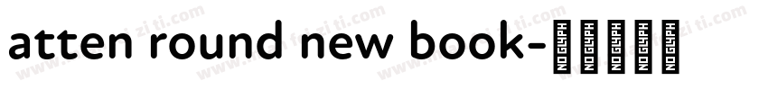 atten round new book字体转换